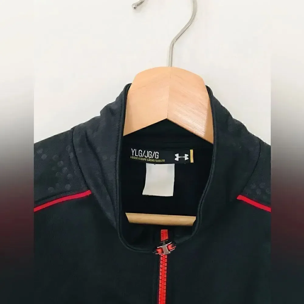 Under armour | boys black zip up track jacket